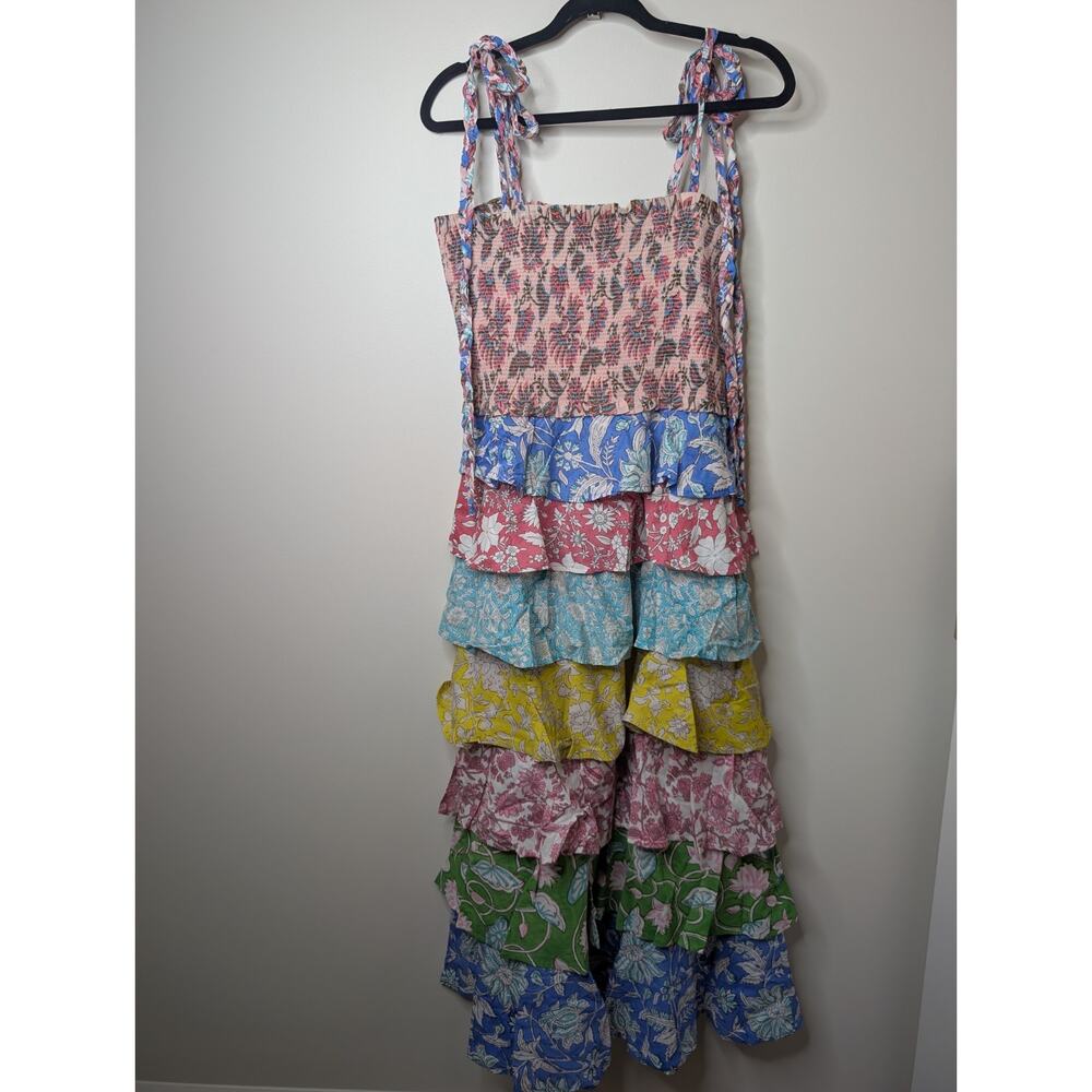 NWT Alix Of Bohemia Club Tropical Ruffle DressSize Large - Picture 2 of 13